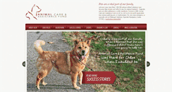 Desktop Screenshot of animalcarefund.org